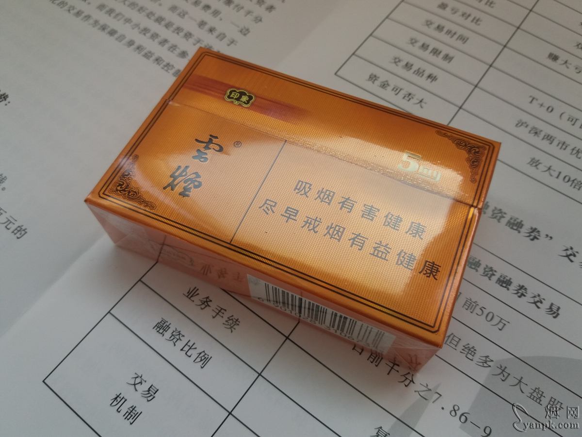 云烟(5mg印象)相册 云烟(5mg印象)香烟