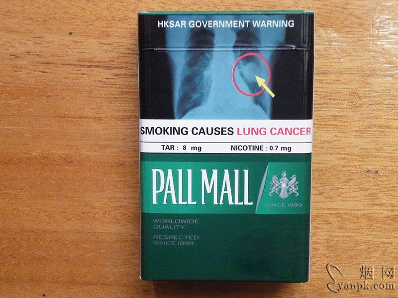 PALL MALL(硬绿薄荷 香港免税版)相册 PALL MALL(硬绿薄荷 香港免税版)香烟