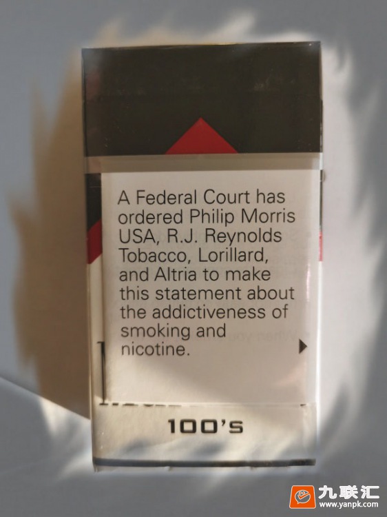 万宝路(硬黑100s 犹他州含税版)